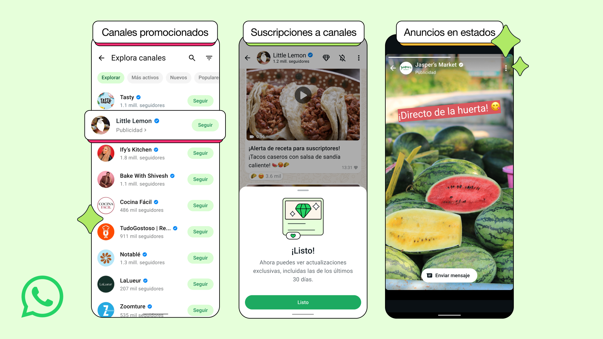 WhatsApp añade nuevas funciones para Canales y Estados