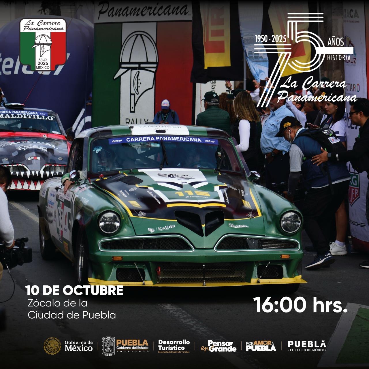 Puebla impulsa turismo y derrama económica con Carrera Panamericana