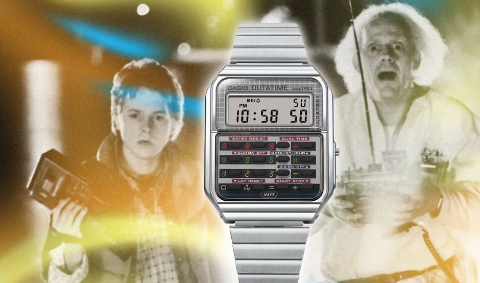 Casio lanza reloj edición limitada “Back to the Future”, una máquina del tiempo en tu muñeca