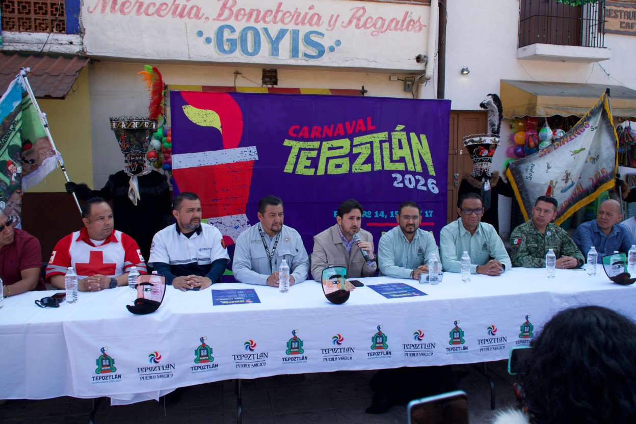 Carnaval de Tepoztlán 2026 impulsará turismo, identidad y economía local en Morelos