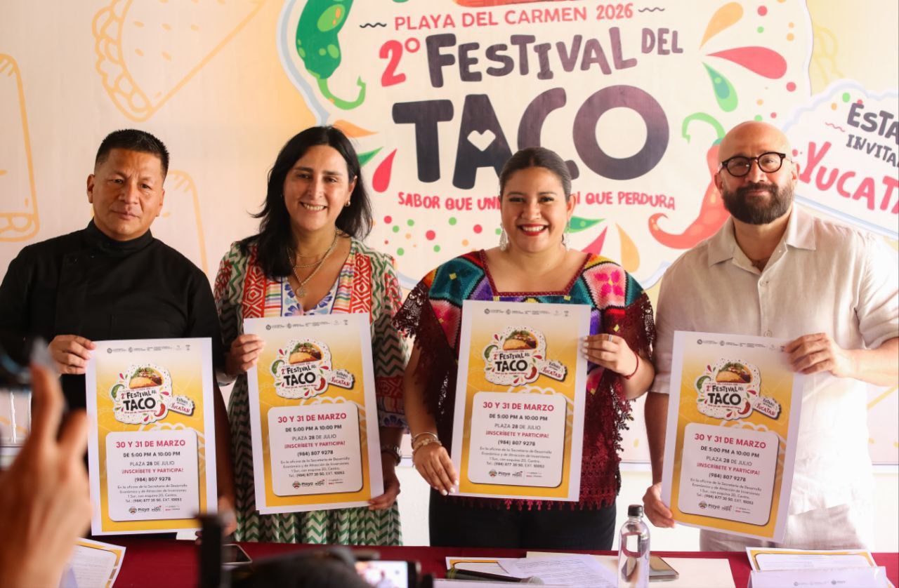 Presentan en Playa del Carmen el Segundo Festival del Taco
