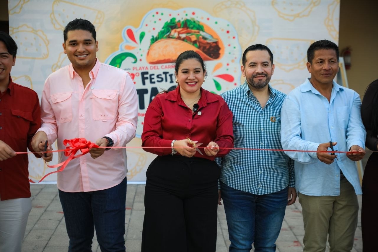 Inauguran segunda edición del Festival del Taco en Playa del Carmen