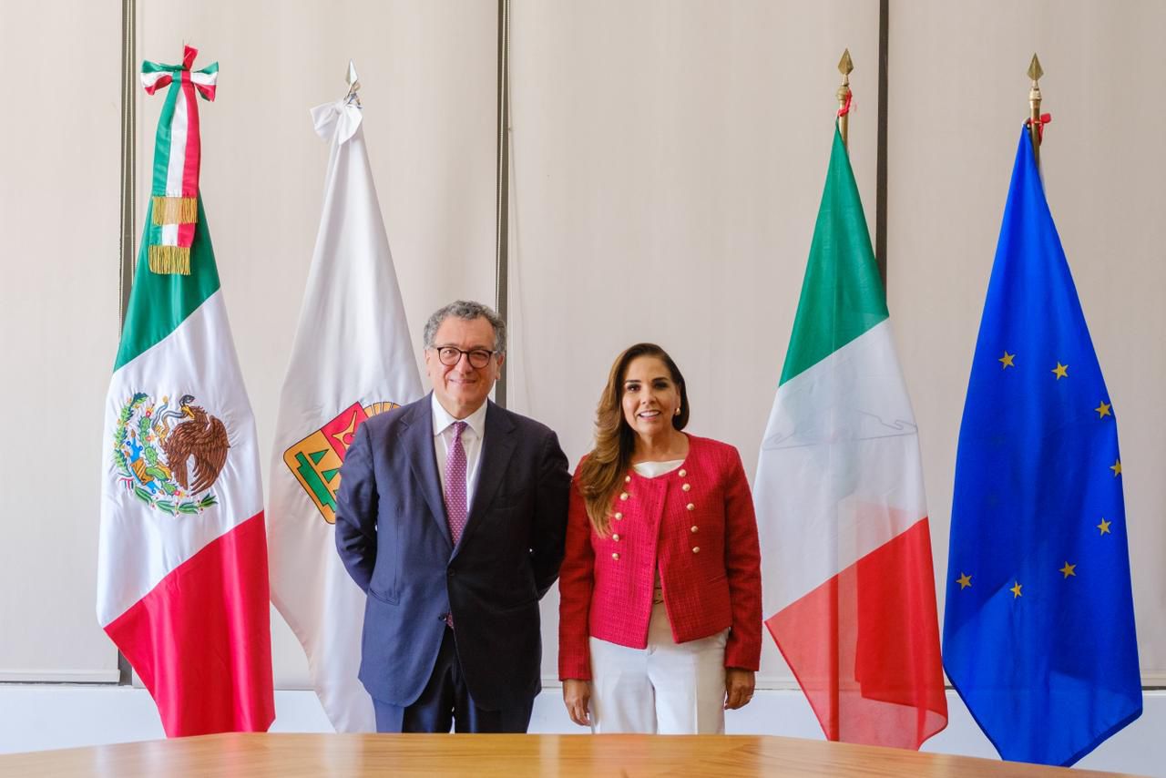Mara Lezama fortalece lazos con Italia para impulsar el turismo en el Caribe Mexicano