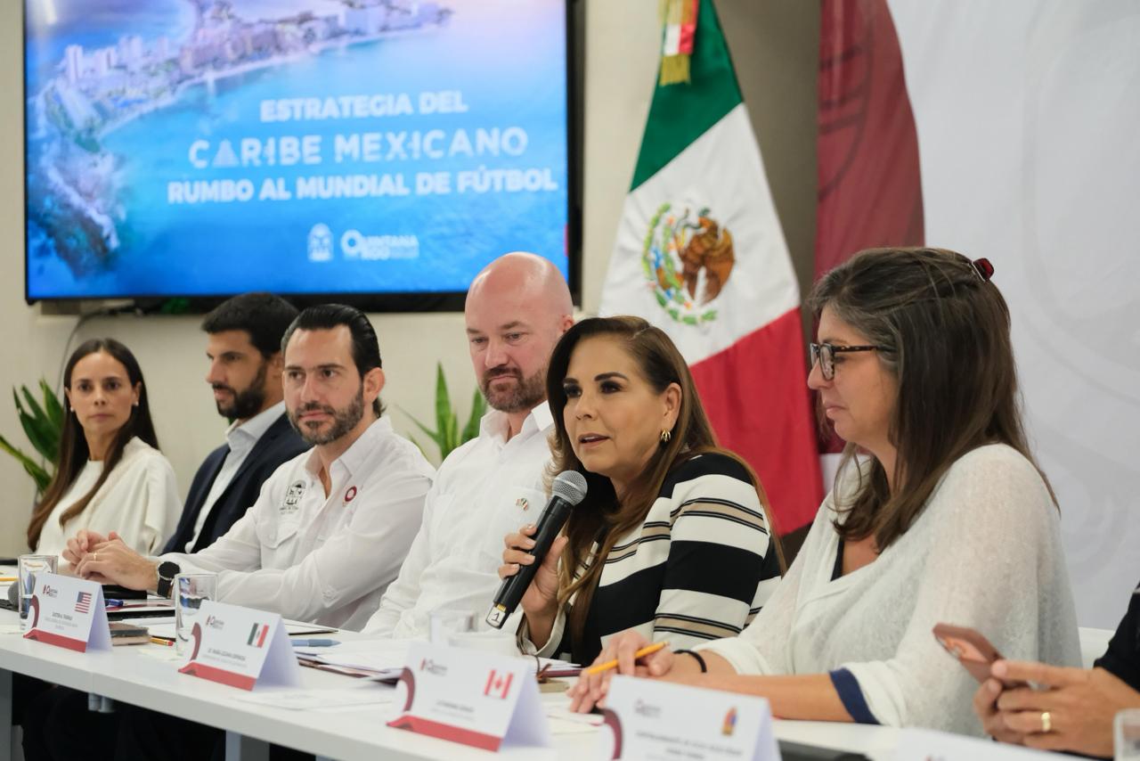 Presenta Mara Lezama ante diplomáticos de 21 países estrategia de Quintana Roo rumbo al Mundial FIFA 2026